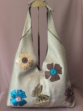 Vince Camuto Metallic Hobo Bag